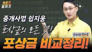 중개사법 포상금의 모든 것!  헷갈리는 포상금 비교정리! │ 박문각 클라쓰 │박문각 #공인중개사 중개사법 정지웅