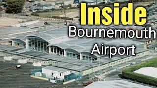 Inside Bournemouth (Hurn) Airport Departure Check in and Arrivals hall