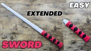 EXTENDED SWORD ORIGAMI WORLD EASY TUTORIAL | DIY PAPER SWORD ORIGAMI PORTABLE SWORD FOLDING CRAFTS