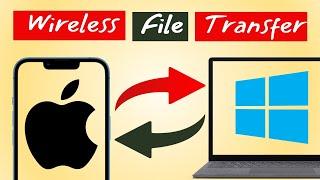 Wirelessly Transfer Files between iPhone and PC (Airdrop Windows)