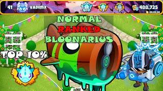 TOP 10% Normal Ranked BLOONARIUS | Least Cash : 488,725$ | Quad | BTD6 Boss Tutorial