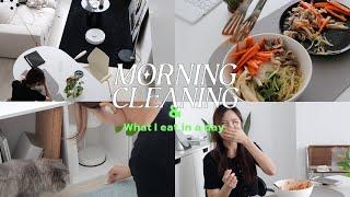 Morning Cleaning, Cooking, What I Eat in a Day. ทำความสะอาด, ทำอาหารกินเอง 1 วัน