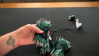 Christmas Green Wire Fairy Lights