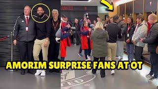 Ruben Amorim Interrupts Fans' Tour At Old Trafford