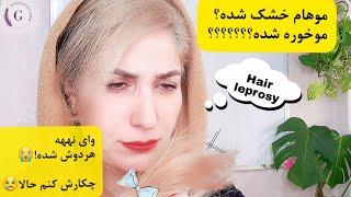 راههای درمان موخوره و موهای خشک/آموزش رایگان