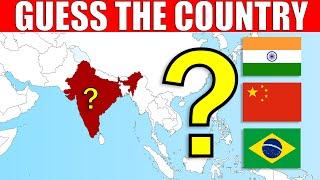 Guess The Country on The Map  | Geography Quiz Challenge