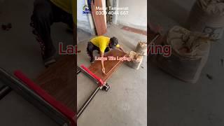 How to Set Out and Fix Down Large Floor Tile, P374, #shorts #viral