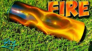 How do you airbrush real fire?