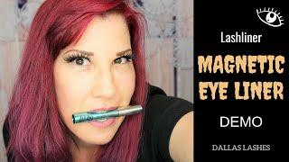 LASHLINER MAGNETIC EYELINER DEMO & REVIEW l Dallas Lashes