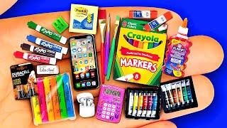 22 DIY MINIATURE SCHOOL SUPPLIES BACK TO SCHOOL 2020