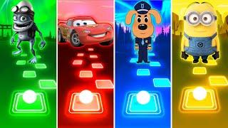 Coffin Dance - Crazy Frog vs Lightning McQueen vs Sheriff Labrador vs Minions - Tiles Hop