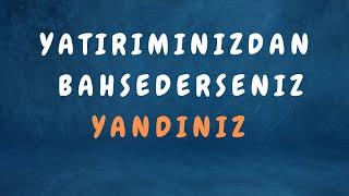 Paranızdan ve yatırımınızdan BAH-SET-ME-YİN !!