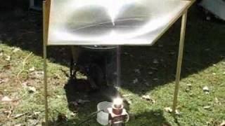 Solar-powered home-built Stirling engine