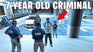 I Arrested My 7 Year Old Son and His Gang in GTA 5 RP