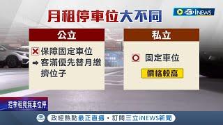 花錢租車位卻差點停嘸車! 基隆男怒控"要跟臨停搶車位" 業者澄清:公有"無保障"車位  停車別只會全日包! 月票細分"日.夜"精算省千元│【台灣要聞】20230407│三立iNEWS