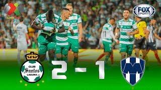 Santos Laguna - Monterrey [2-1] | GOLES | Jornada 6 | Liga MX