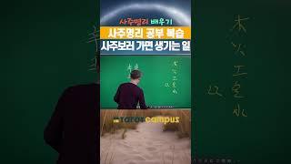 “ 타로캠퍼스 신종민 교수의 사주명리 배우기 사주명리 공부 복습 사주보러 가면 생기는 일 #shorts”