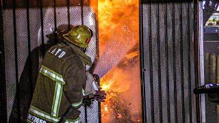 *Four Well Involved Dumpster Fires* - LAFD Engine 65