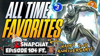 SNAP CHAT SECOND ANNIVERSARY EPISODE!! | ALL TIME FAV CARDS! | The Snap Chat Podcast #104