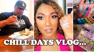 VLOG | Cooking Hubby's Favorite Dinner | Flower Moon Palette | Swatching Shiny Indie Brand Singles!