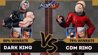 KOFXV⭐DARK KING (Clark/Rugal/O.Yashiro) vs CDM RINO (Leona/O.Yashiro/Ash)⭐Ranked Match - 22/02