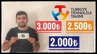 3.000₺ -2.500₺ - 2.000₺ KARŞILIKSIZ BURS (T3 VAKFI BURSLARI) TÜRKİYE TEKNOLOJİ TAKIMI VAKFI BURSLARI