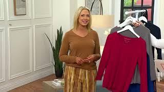 Susan Graver Modern Essentials Set of 2 Liquid Knit Tops on QVC