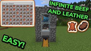 EASIEST 1.21 COW FARM TUTORIAL in Minecraft Bedrock (MCPE/Xbox/PS/Nintendo Switch/PC)