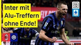 Trotz Alu-Pech - Inter kämpft sich spät zurück: Milan - Inter | Serie A | DAZN Highlights