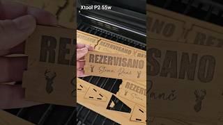 Wooden reservations for the table made on the xtool P2 55w laser cutter. 500$ discount for xtool P2