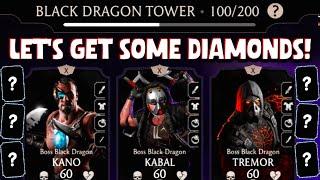 Beating FATAL Black Dragon Tower Battle 100 in MK Mobile TWICE! Was It Worth It?