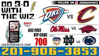 Joe Wiz as heard on 880 ESPN New York delivers FREE Winners Call 201-906-3853 use Free VIP code 700