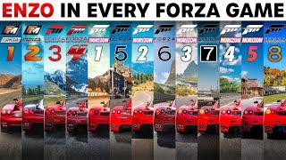 Forza | The Evolution Of The Ferrari Enzo in Every Forza Game | Has It Gotten Faster? (2005-2024)