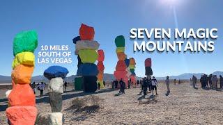 Seven Magic Mountains near Las Vegas Nevada - Created in 2016 by Swiss Artist Ugo Rondinone