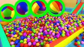 Binkie TV - Playground Slide & Ball Pit Fun For Kids - Learn Colors