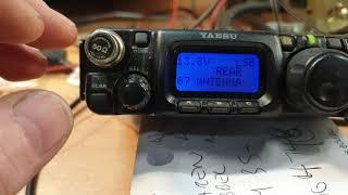 Yaesu Ft817 qrp portable radio.