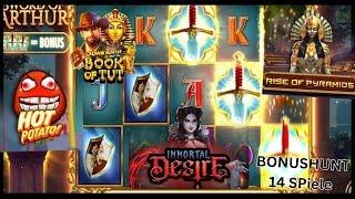 14 Spiele BONUSHUNT OPENING (Book of Tut, sixsixsix, Big Bass Bonanza etc)