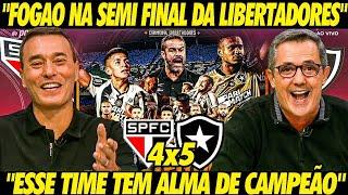 "FOGÃO na SEMI da LIBERTA" MÍDIA FICA LOUCA COM CLASSIFICAÇÃO HISTÓRICA do BOTAFOGO na LIBERTADORES