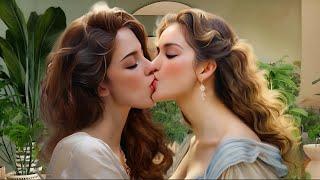 Kissing Passion | lesbian kissing scene  | girls kissing video