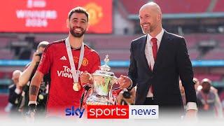 "Thanks for everything boss" - Bruno Fernandes thanks departing Man Utd manager Erik ten Hag