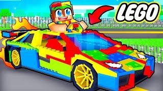 I Turned My LEGO Into a Race Car In Minecraft!