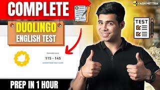 DUOLINGO ENGLISH TEST FULL COURSE IN 1 HOUR (DET in 60 minutes!)