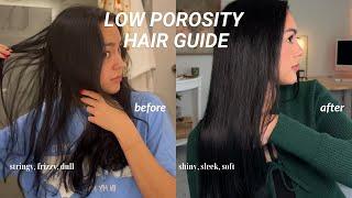 the ONLY guide you'll need for low porosity hair! - products, blowout, wavy hair routine