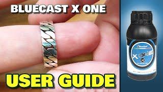 Bluecast X One (Castable Resin) USER GUIDE - casting a silver Cuban ring