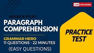 Ace the ASVAB: Paragraph Comprehension Practice Test #acetheasvab #grammarhero