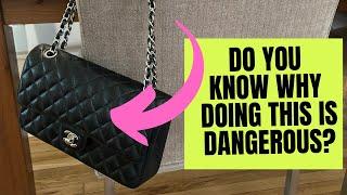 Don't Do This ONE THING To Your Chanel Handbag! Etiquette and Safety #luxuryhandbags #chanelhandbag