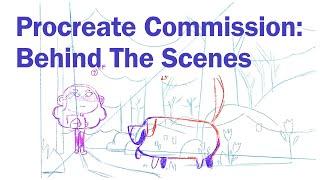 Procreate Commission: Behind the Scenes! (Educational Video From Sketch to Finished Animation!)