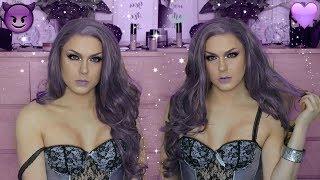 Violet Vixen - Seductive Purple Glam Drag Transformation
