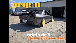 Nissan R32 jak się naprawia blacharkę w Japonii , nowe koła  - Garage 86 reaktywacja - odcinek 3