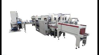 high speed automatic glue lamination maxi roll labeling machine production line